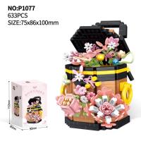 Bloques de Construcción de Cactusas Flor Eterna Bonsái Árbol Jardines Románticos Ladrillos DIY - details 46