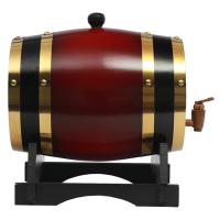 Barril de vino de madera de roble Vintage, accesorios de elaboración casera, contenedor de almacenamiento de gran capacidad para Tequila, vino y whisky, 1.5L/3L - details 3