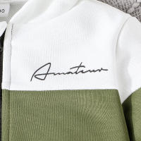 Traje De Niño Colorblock 2-7 Años Abrigo Con Capucha Camiseta De Manga Larga Y Pantalones Outerwear Moda Infantil - details 13
