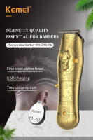 Kemei-cortadora de pelo profesional Zero Gapped t-blade, cortapelos recargable, cortapelos de cabeza calva, máquina de corte de pelo de barbero - details 0
