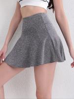 Faldas Deportivas De Un Solo Color Con Bolsillo, Faldas Activas De Golf, Running Y Tenis, Ropa Deportiva Para Mujer - details 2
