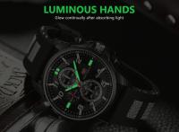 Reloj de cuarzo a la moda para hombre: reloj de pulsera luminoso multifunción resistente al agua para uso diario, de negocios y al aire libre - details 9