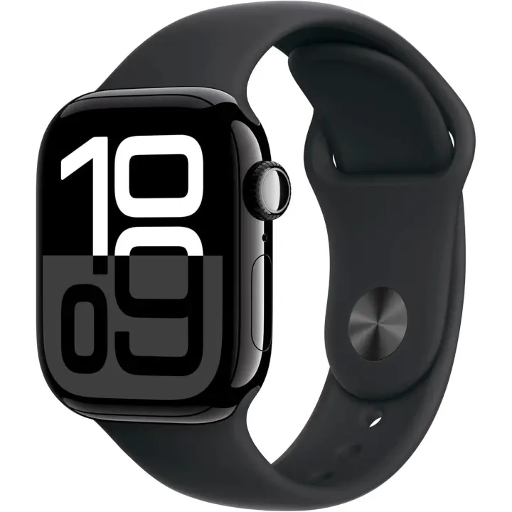 Apple Watch Series 10 (GPS, 42 mm) aluminio AC Azabach con correa deportiva negra, M/L (actualizado) - 1