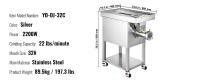SucceBuy Picadora de carne, Picadora de carne eléctrica con cuchilla, Placa de molienda, Fabricante de salchichas, Picadora de carne comercial de acero inoxidable - details 5