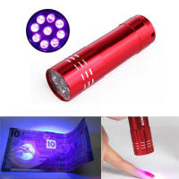 Mini lámpara Led para uñas de Gel, 9 linternas LED, secador de portabilidad, herramientas de arte de uñas hine, luz UV - details 3