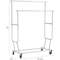 Armario con dos estantes inferiores, blanco, 75 x 36,5 x 150 cm (L x W x H) - details 11