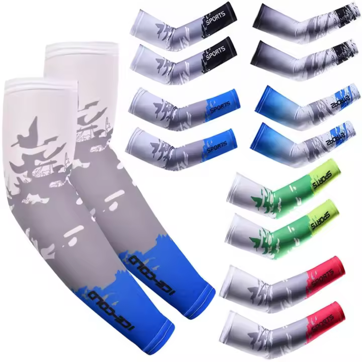 Ropa deportiva para correr, baloncesto, protección solar, funda, mangas para brazos, deportes al aire libre - 1