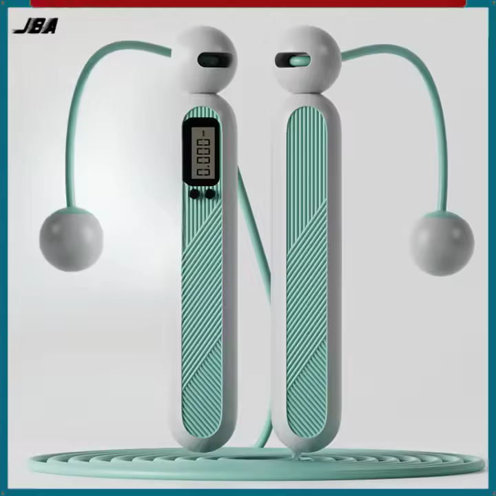 Cuerda de Saltar Digital Bicolor Longitud Ajustable Sin Cable Ideal para Deportes y Aire Libre - 1