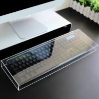 Cubierta antipolvo para teclado de escritorio, cubierta transparente de acrílico fuerte, fácil de limpiar, 375x150x48 MM - details 0