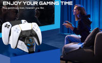 BEBONCOOL-cargador FC500 para PlayStation 5, estación de carga rápida Dual para PS5, controlador RGB - details 7