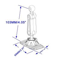Base de cabeza de bola de 17 mm para coche, soporte para teléfono, adhesivo para salpicadero, accesorios para coche - details 4