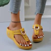 Sandalias de Verano 2025 para Mujeres Tallas Grandes Pantuflas de Plataforma Antideslizantes - details 11