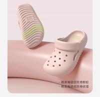 Zapatos con agujero de concha para mujer, doctor, enfermera, antibacteriano, sandalias antideslizantes, bolsa de suela gruesa transpirable, zapatillas para la cabeza, ropa exterior - details 4