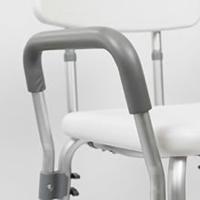 Silla Ducha Reposabrazos Baño Antideslizante Altura Regulable Taburete Respaldo Personas Mayores