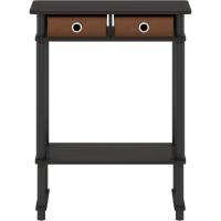 Mesa de Consola de Pasillo Alto con Contenedor Madera, Café Expreso, 29.49 (D) x 59.79 (W) x 77.80 (H) cm - details 3