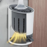 Juego de cepillos de inodoro recargables para detergente, montado en la pared con soporte, cepillo de silicona TPR para herramientas de limpieza de esquinas, accesorios de baño - details 4