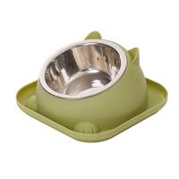 Cuenco de acero inoxidable para gatos con almohadilla antideslizante, alimentador antiderrames para gatos, cuencos dispensadores de comida para mascotas dobles antivuelco, perros y gatos - details 8