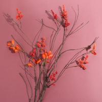 Hoja de arce roja Artificial de 84cm, planta de hoja de otoño elegante de plástico, rama de hoja de arce falsa hecha a mano, decoración para el hogar y la Oficina - details 8