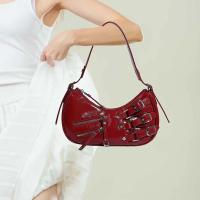 Bolso de hombro Retro para mujer, bolso Vintage de cuero PU con correa ajustable para axilas, bolso de diseñador estético, bolso Shopper - details 7