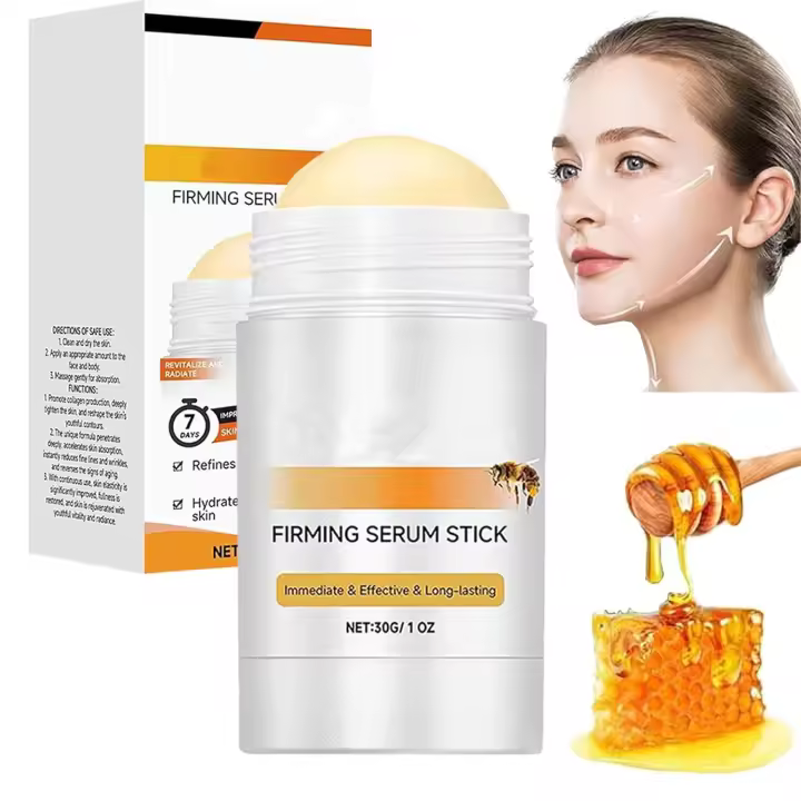 Suero reafirmante en barra, crema reafirmante corporal con veneno de abeja, 30g, para hombres y mujeres, hidratante, reafirmante y restaurador de elasticidad, fórmula natural - 1