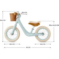 Bicicleta sin pedales rápida, bicicleta de equilibrio, partir a partir de 3 años, sólida, para niñas y niños, segura, ajustable, solo 3.7 kg, retro - details 24
