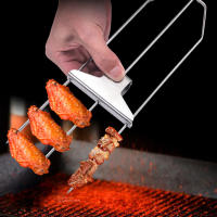 Pinchos para parrillas de 3 vías, herramienta multiusos para barbacoa al aire libre - details 0