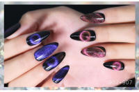 Esmalte de Uñas de Gel Magnético Brillante 9D de Clou Beaute con Diseños de Ojo de Gato Galaxia Hielo Spar y Gato Eye - details 6