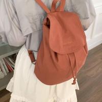 Mochilas coreanas simples de nailon, bolsos de hombro de nailon de gran capacidad de Color sólido, mochila escolar ligera para estudiantes, hombres y mujeres - details 15