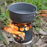 Lixada - Estufa de leña portátil de acero inoxidable para acampar al aire libre, quemador de cocina liviano para picnics - details 1