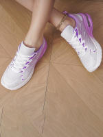 Zapatillas de correr transpirables con cordones para mujer, zapatillas atléticas con cojín de aire, zapatos de entrenamiento deportivos ligeros de malla para exteriores - details 14
