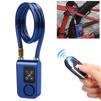 Bike Motorcycle Lock Alarm Wireless Remote Control Waterproof 110dB Scooter Bicycle Burglar Vibration Alarm Cable Lock - details 0