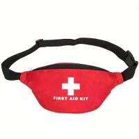 Riñonera de Primeros Ayudos Almacenamiento Médico en Bolsa Compacta Kit de Supervivencia para Rescate de Viaje Rojo - details 4