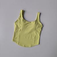 Sujetador deportivo de alta resistencia para mujer Camiseta sin mangas desnuda de yoga de alta elasticidad para uso externo - details 2