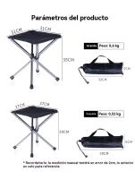 Silla plegable camping Portátil inoxidable Pesca al aire libre acero camping - details 6