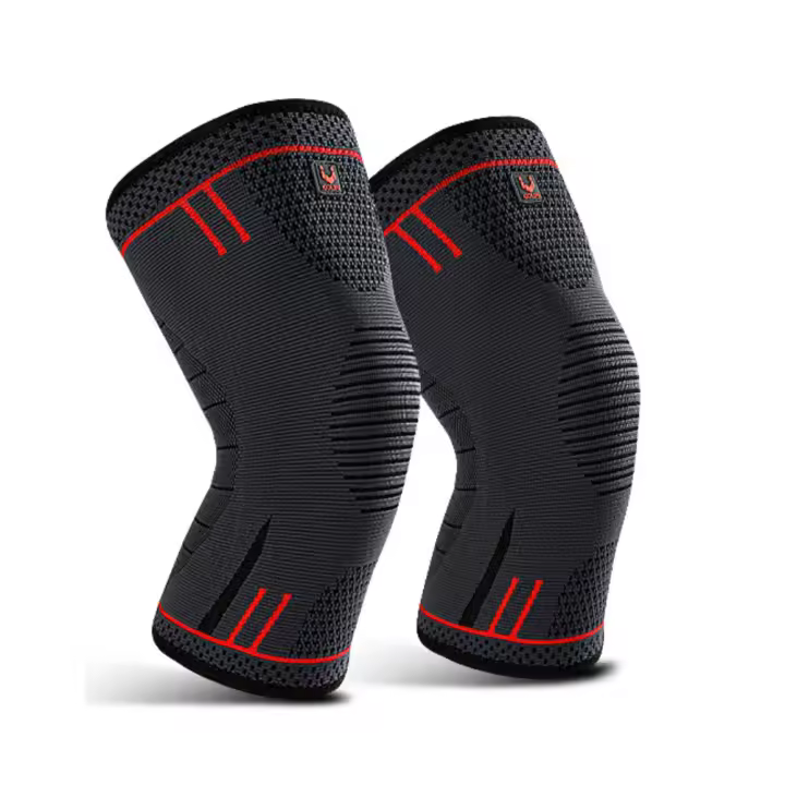 Rodilleras deportivas de alta elasticidad, soporte para codo, rodilleras transpirables, cómodas compresión, soporte deportivo para Fitness, 1 par - 1