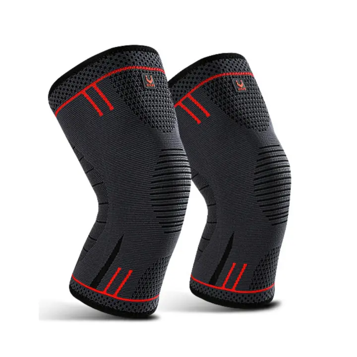 Rodilleras deportivas de alta elasticidad, soporte para codo, rodilleras transpirables, cómodas compresión, soporte deportivo para Fitness, 1 par - 1