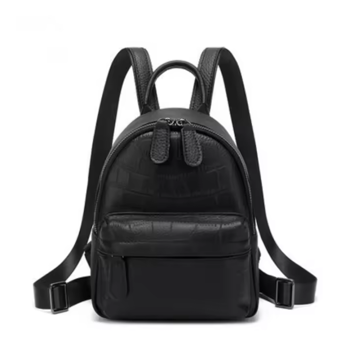 Mochila Con Patrón De Cocodrilo, Mini Bolso De Moda, Mochila De Estilo Universitario, Bolso Escolar - 1