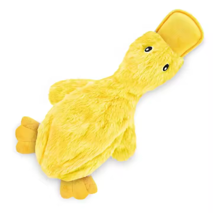 Juguete de Peluche de Pato Amarillo Juguete Interactivo para Entrenamiento de Mascotas - 1