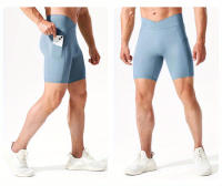 Pantalones deportivos elásticos transpirables para hombres con bolsillo, pantalones de compresión de secado rápido para entrenamiento al aire libre, ciclismo y carrera - details 16