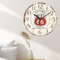 Reloj de pared silencioso de madera Vintage, diseño moderno, reloj Retro rústico Vintage, decoración para el hogar, oficina, cafetería, arte, reloj de pared grande - details 6
