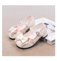 Zapatos de cuero de tacón alto para niñas, zapatos de vestir de moda con lazo doble, Boda de Princesa, fiesta, tacones altos - details 9
