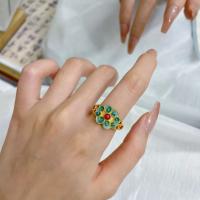 Estilo nacional nuevo estilo chino estilo de corte esmaltado color luz extravagancia nichos versatilidad anillos mujeres regalos - details 0