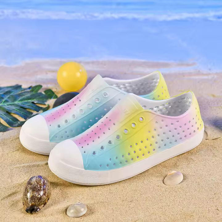 Sandalias de playa casuales para hombre y mujer, con diseño de graffiti, transpirables, con agujeros, para verano. - 1