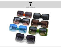 Toyear-gafas de sol cuadradas de diseñador de marca de lujo para mujer y hombre, gafas de sol Vintage con montura grande, gafas de viaje para conducir, tonos ins, UV400 - details 0