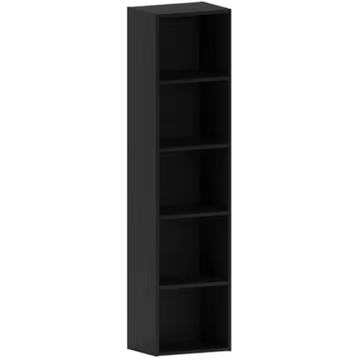 24f. x 32an. x 132al Estantería Oxford Cube, Madera, Negro, 5 Niveles - 1