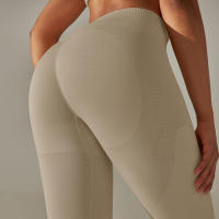 Hamidou-MALLAS DE Yoga sin costuras para mujer, ropa deportiva de entrenamiento, pantalones deportivos de cintura alta - details 10