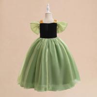 Disfraz de princesa Anna verde para niñas pequeñas, disfraz de Halloween, vestido elegante para fiesta de cumpleaños, vestido de carnaval - details 26