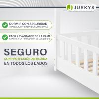 Cama Infantil 80 x 160 cm con protección anticaída, Cama casa de Madera Maciza para niños - Cama en Color Rosado - details 12