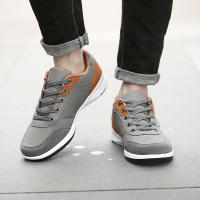 Zapatillas de deporte informales para hombre, zapatos Wlking ligeros grises, zapatos deportivos antideslizantes - details 11