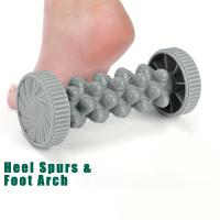 Rodillo de masaje de pies de silicona rosa de lujo: soporte manual para el arco, superficie texturizada para entusiastas del yoga y el fitness, ideal para mejorar la circulación y aliviar los músculos, diseño portátil con asas de fácil agarre, herramienta - details 3